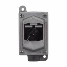 EDS11271 FlexStation 1-Gang Dead End Factory Sealed Heavy Duty Selector Switch Control Station, 600 VAC, 2NO-2NC Contact, 1 Operator, 3/7B/7C/7D/9E/9F/9G NEMA Rating