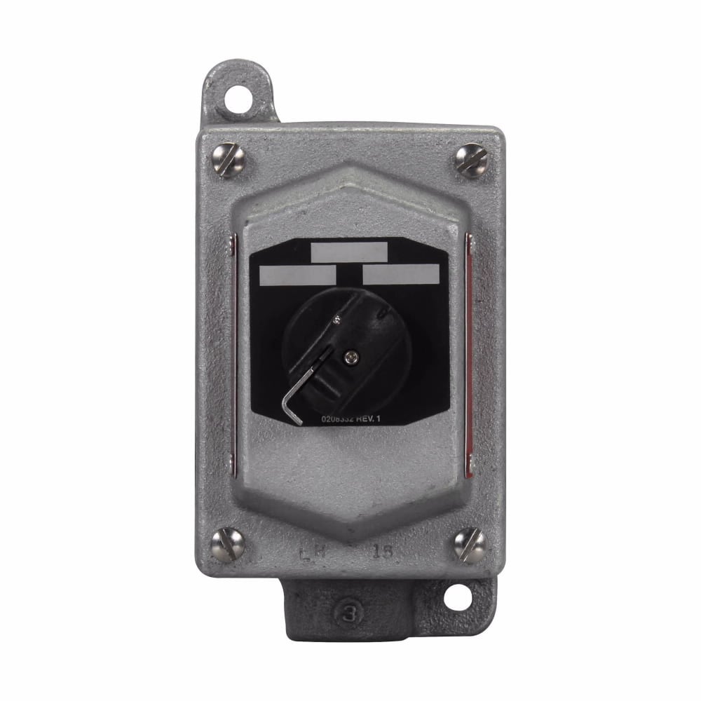 EDS21274 FlexStation 4-Circuit 3-Position 1-Gang Dead End Factory Sealed Heavy Duty Selector Switch Control Station, 600 VAC, 8NO-4NC Contact, 1 Operators, 3/7B/7C/7D/9E/9F/9G NEMA Rating