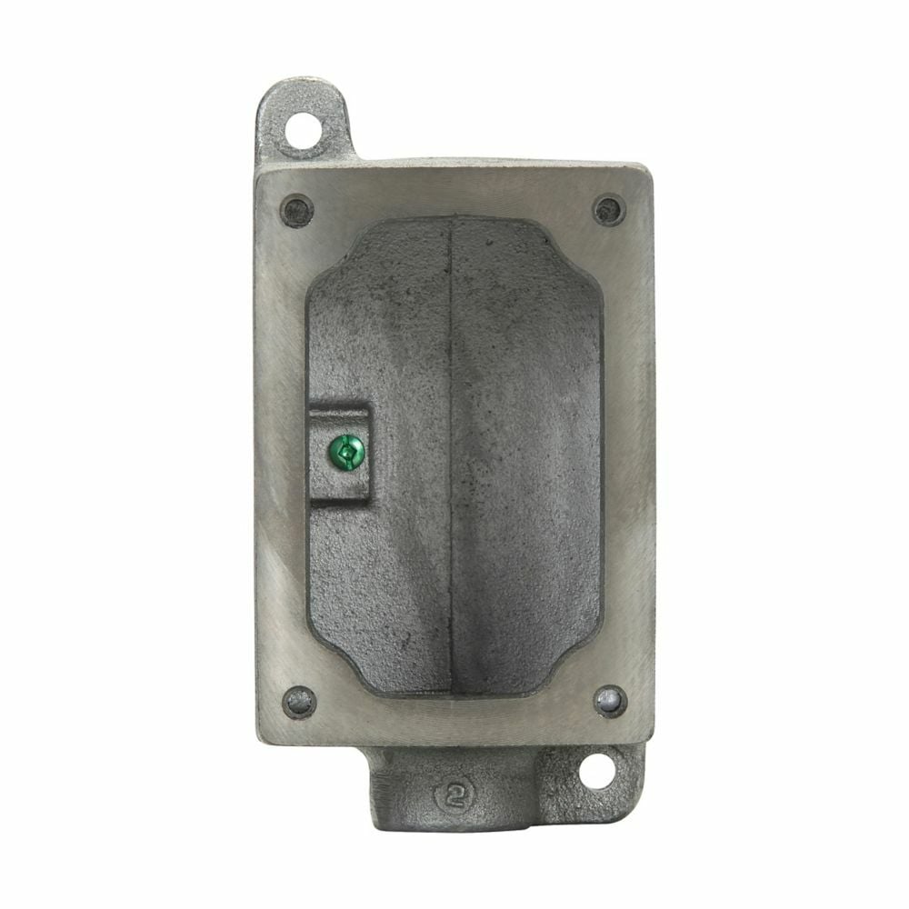 EDSC171SA FlexStation 1-Gang Through Feed Control Station Back Box, For Use With DS441 and DS442 Cover or with 1-Gang and 2-Gang DS/DSD Series Cover, 3R/12/7BCD/9EFG NEMA Rating, Aluminum