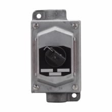 EDSC21274 FlexStation 4-Circuit 3-Position 1-Gang Factory Sealed Feed-Through Heavy Duty Selector Switch Control Station, 600 VAC, 8NO-4NC Contact, 1 Operator, 3/7B/7C/7D/9E/9F/9G NEMA Rating