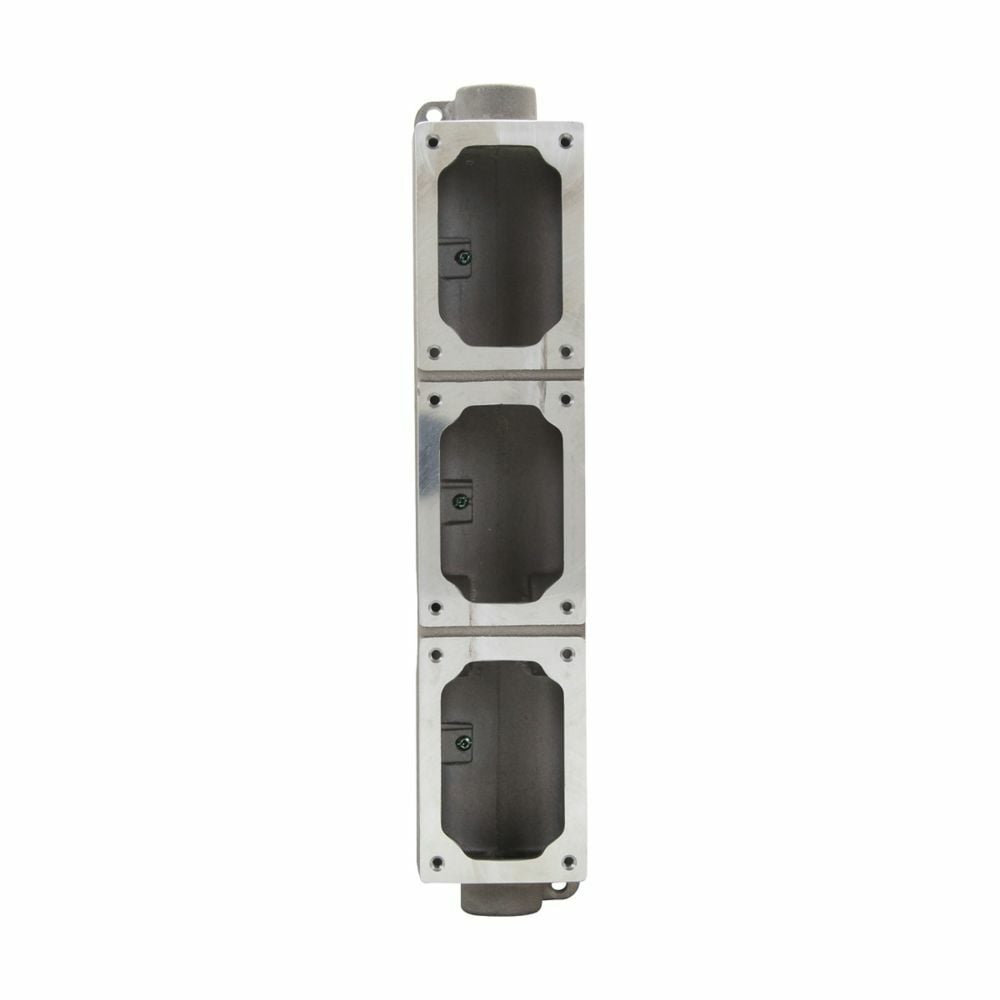 EDSCM33 FlexStation 3-Gang Tandem Feed-Through Modular Control Device Box, For Use With DSD Device Cover, NEMA 3/7BCD/9EFG NEMA Rating, Aluminum