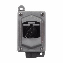 EFS11273 1-Gang Selector Switch Control Station, 600 VAC, 4NO-2NC Contact, NEMA 3/7B/7C/7D/9E/9F/9G NEMA Rating