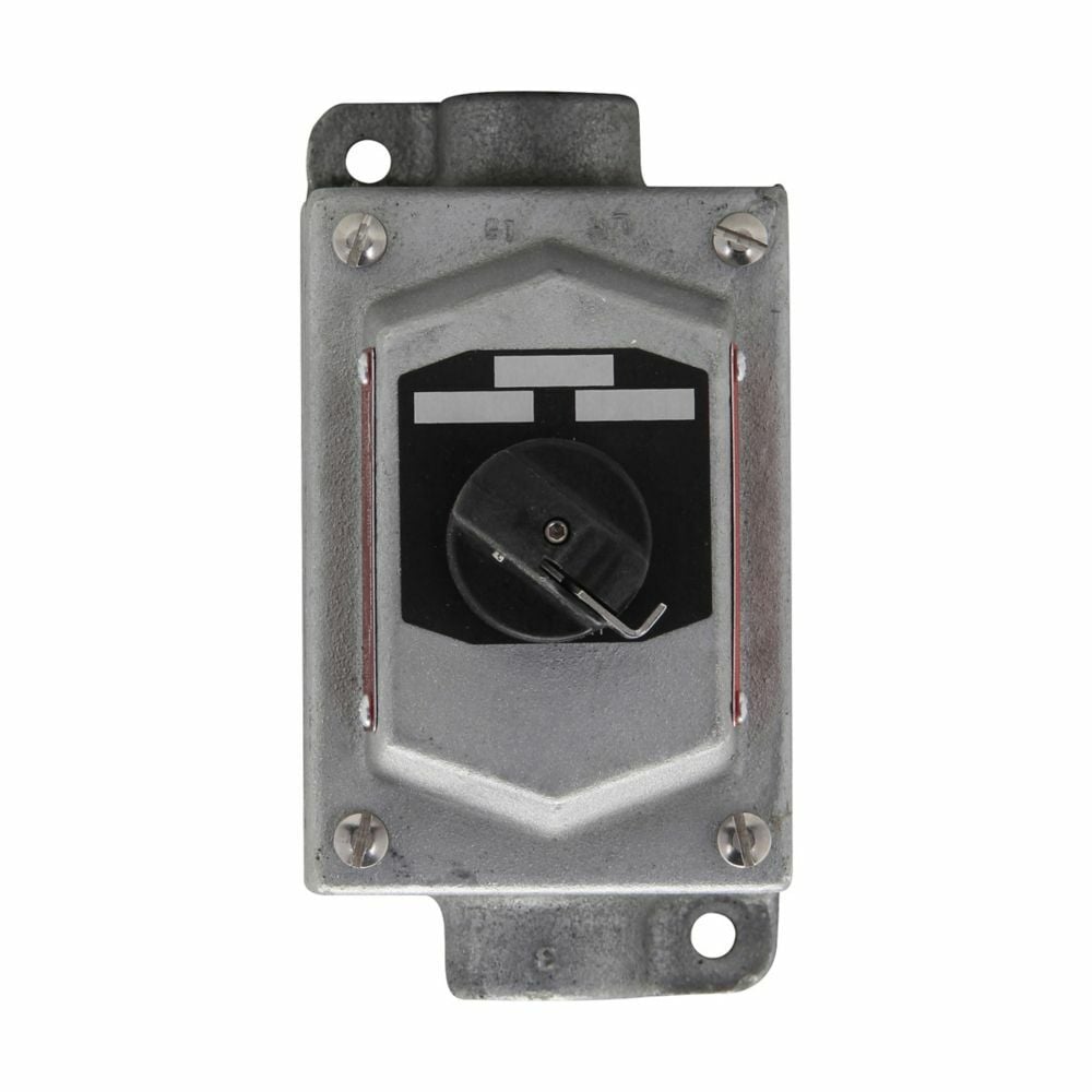 EFSC21275 1-Gang Factory Sealed Heavy Duty Through-Feed Selector Switch Control Station, 600 VAC, 6NO-6NC Contact, 3/7B/7C/7D/9E/9F/9G NEMA Rating