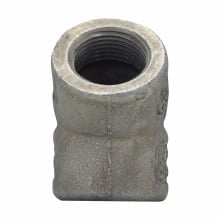 EL8 EL Series Female Conduit Elbow, 3 in Trade, 45 deg, Ductile Iron/Feraloy Iron Alloy, Aluminum Acrylic Painted/Electro-Galvanized