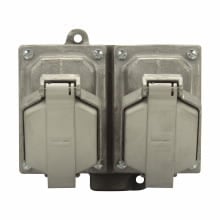 ENR12201 Ark-Gard ENR Value 2-Gang Dead End Dust-Ignitionproof Explosionproof Raintight Interlocked Receptacle Assembly, 125 VAC, 20 A