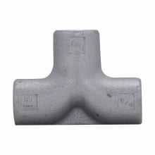 ET228 Condulet ET Series Short Radius Service Entrance Tee, T Body, 3/4 in Hub, Feraloy Iron Alloy