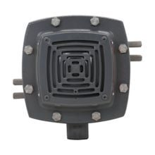 ETH2416 Dust-Ignitionproof Explosionproof Factory-Sealed Grill Horn Signal, 24 VDC, 0.16 A, 100 dB Sound, Surface Mount, Natural, CSA C22.2 No.30/UL 464/UL 1203