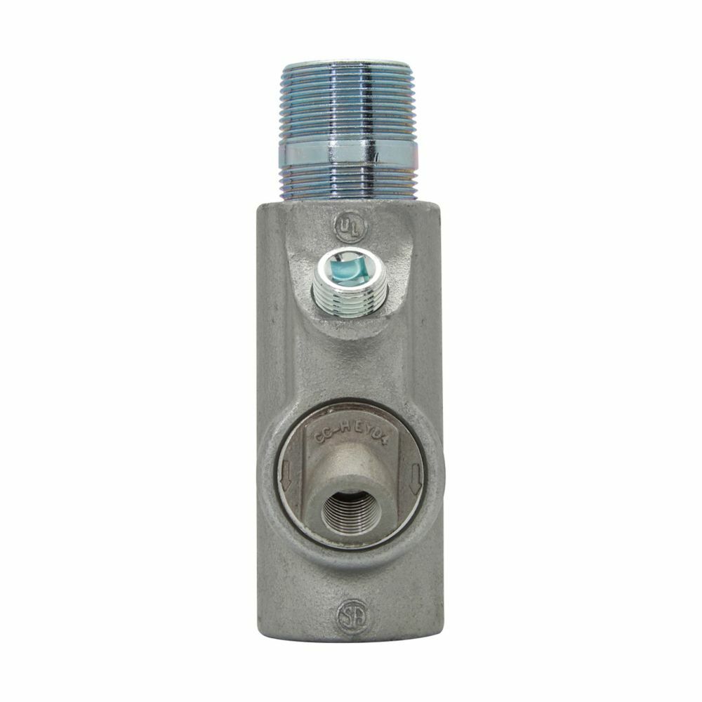 EYD816 Condulet Conduit Sealing Fitting With Drain, 3 in FNPT, For Use With Vertical Position, Copper-Free Aluminum, Natural
