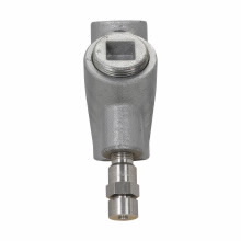 EYDX71 Condulet Conduit Expanded Fill Sealing Fitting With Drain, 2 in FNPT, For Use With Vertical Position, Copper-Free Aluminum, Natural