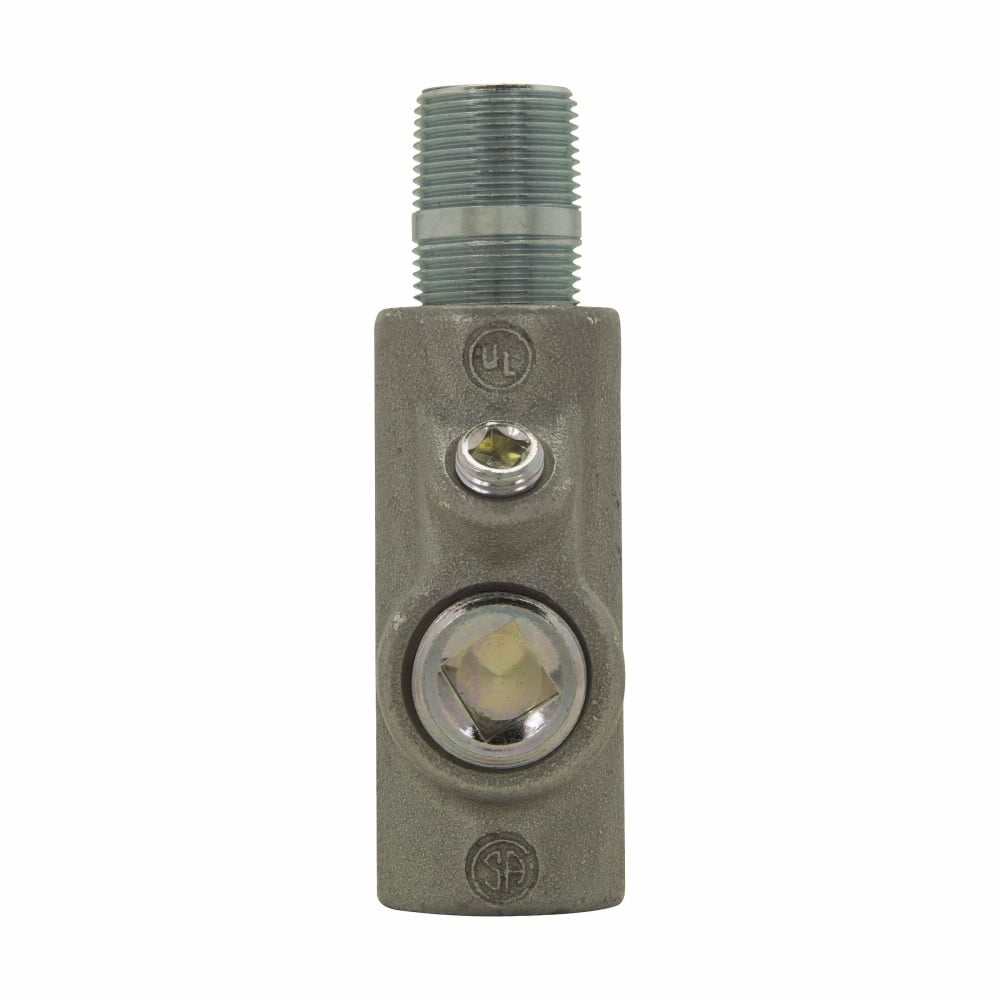 EYS416 Conduit Sealing Fitting, 1-1/4 in MNPT x 1-1/4 in FNPT, For Use With Conduit System, Ductile Iron/Feraloy Iron Alloy, Aluminum Acrylic Painted/Electro-Galvanized