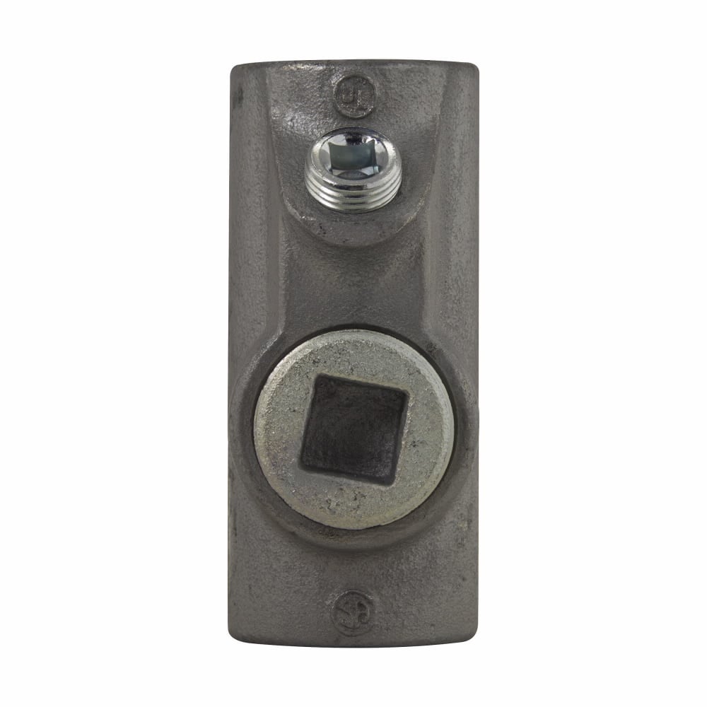 EYS9 Hub Conduit Sealing Fitting, 3-1/2 in FNPT, For Use With Vertical/Horizontal Positions, Feraloy Iron Alloy/Ductile Iron, Aluminum Acrylic Painted/Electro-Galvanized