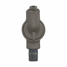 EZS46 Conduit Sealing Fitting, 1-1/4 in MNPT x 1-1/4 in FNPT, For Use With Conduit System, Ductile Iron/Feraloy Iron Alloy, Aluminum Acrylic Painted/Electro-Galvanized
