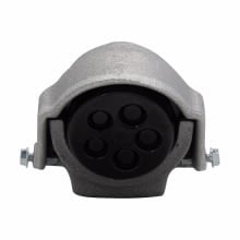 F686 F Series Service Entrance Head, 2 in Trade, (6) 7/8 in, 13/16 in, 11/16 in, 9/16 in, 21/32 in Hole, For Use With Threaded Rigid Conduit, Copper-Free Aluminum