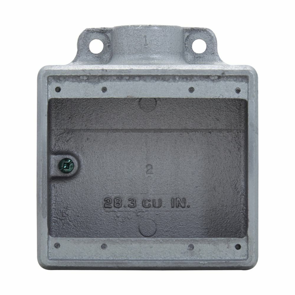 FD22SA Condulet Type FD 1-Entry Deep Conduit Device Box, Copper-Free Aluminum, 2 Gangs, 4-5/8 in W x 2-11/16 in D x 5-3/16 in H