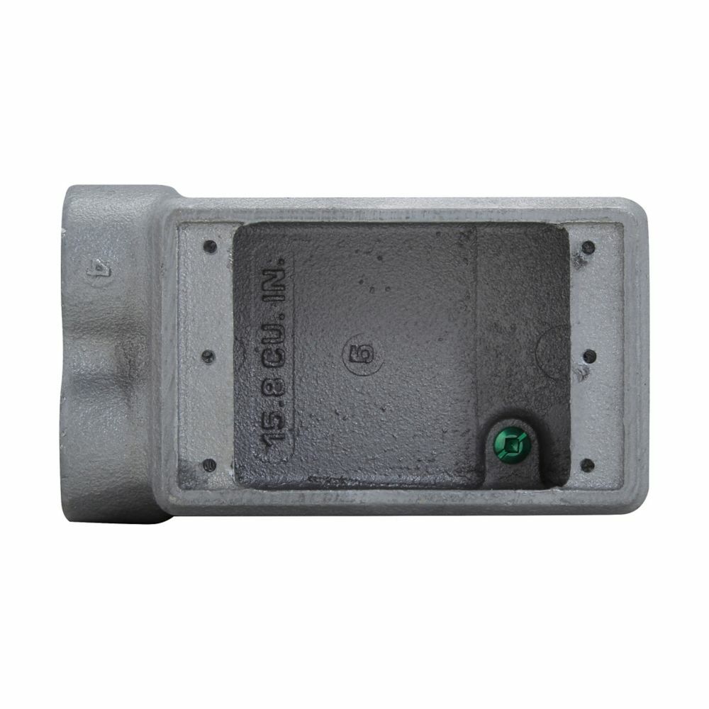 FDD2SA Condulet Conduit Device Box, Cast Aluminum, 2 Gangs, 2-3/4 in W x 2-3/4 in D x 5-5/32 in H