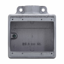 FS22SA Condulet Shallow Device Box With Mounting Lug, 3/4 in NPT Trade, 2 Gangs, Feraloy Iron Alloy/Copper-Free Aluminum, Natural