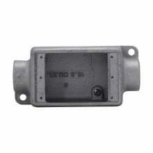 FSC1SA Condulet Shallow Device Box With Mounting Lug, 1/2 in NPT Trade, 1 Gang, Sand Copper-Free Aluminum, Natural