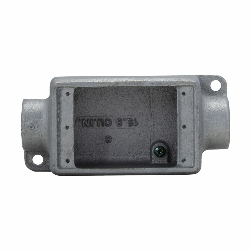 FSC1SCA Condulet Shallow Device Box, 1/2 in Trade, 1 Gang, Sand Copper-Free Aluminum, Natural
