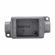 FSC3SA Condulet Shallow Device Box, 1 in Trade, 1 Gang, Copper-Free Aluminum, Natural