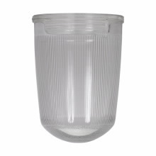 G28 Vaporproof Light Fixture Globe, 200 W Lamp, Non-Tempered Glass