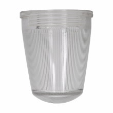 G55 Cylindrical Round Bottom Globe, Globe Accessory, For Use With Vaporgard 150 W A-21 Incandescent Lamp, Fluted Side, Stippled Bottom, Colored Non-Tempered Glass, Green