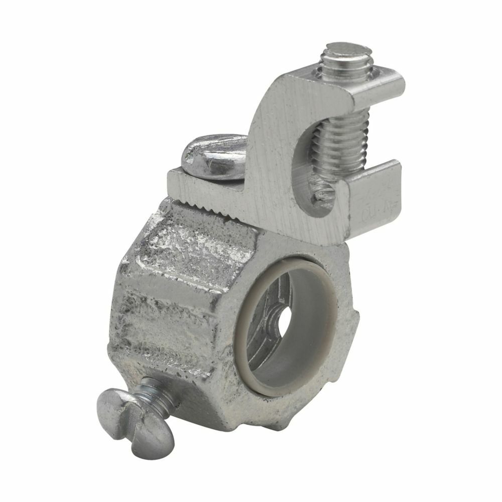 GLL 5 Lazy-Lug Ground Bushing, 1-1/2 in Trade, 4 AWG Wire Min, 14 AWG Wire Max, Malleable Iron