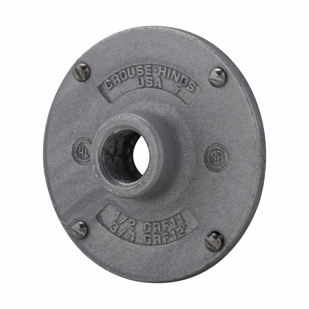 GRF11SA Condulet Hub Cover, 1/2 in, Copper-Free Aluminum, Epoxy Enamel Coated