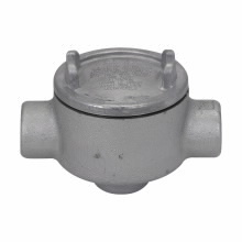 GUAD36SA Condulet Dust-Ignitionproof Explosionproof Raintight Conduit Outlet Box With Cover, 1 in, 3 in Cover Opening, Natural