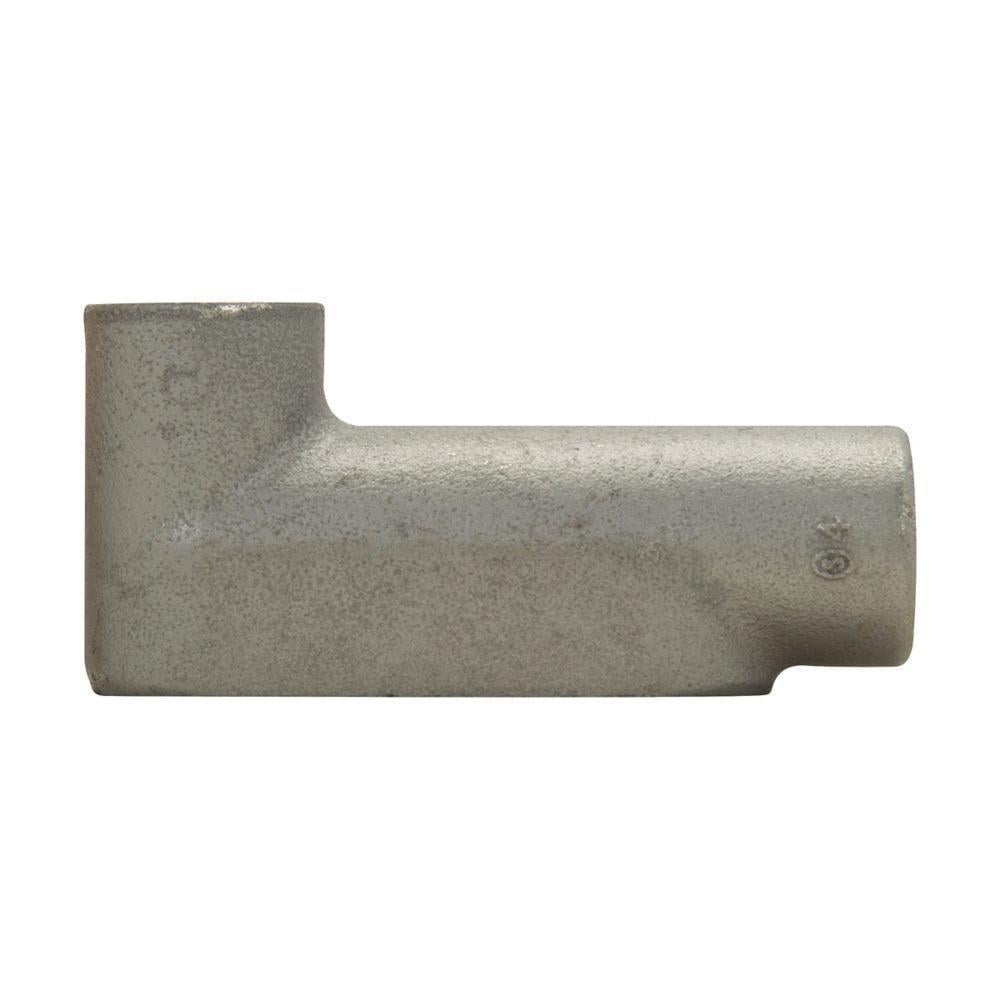 LB27 Condulet Conduit Bodies, 3/4 in Hub, Form 7 Form, Feraloy iron alloy, Electrogalvanized With Aluminum Acrylic Painted