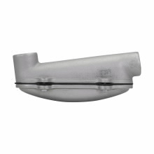 LBD6600SA Condulet Type LBD Mogul Conduit Body, 2 in Hub, Copper-Free Aluminum, Aluminum Acrylic Painted/Electro-Galvanized