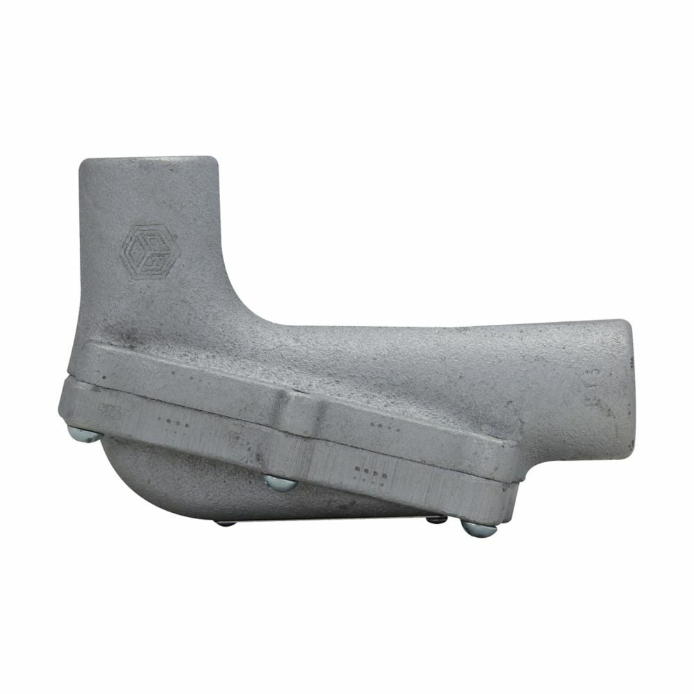 LBH60 Condulet Conduit Outlet Body With Cover, LB Body, 2 in Hub, Feraloy Iron Alloy