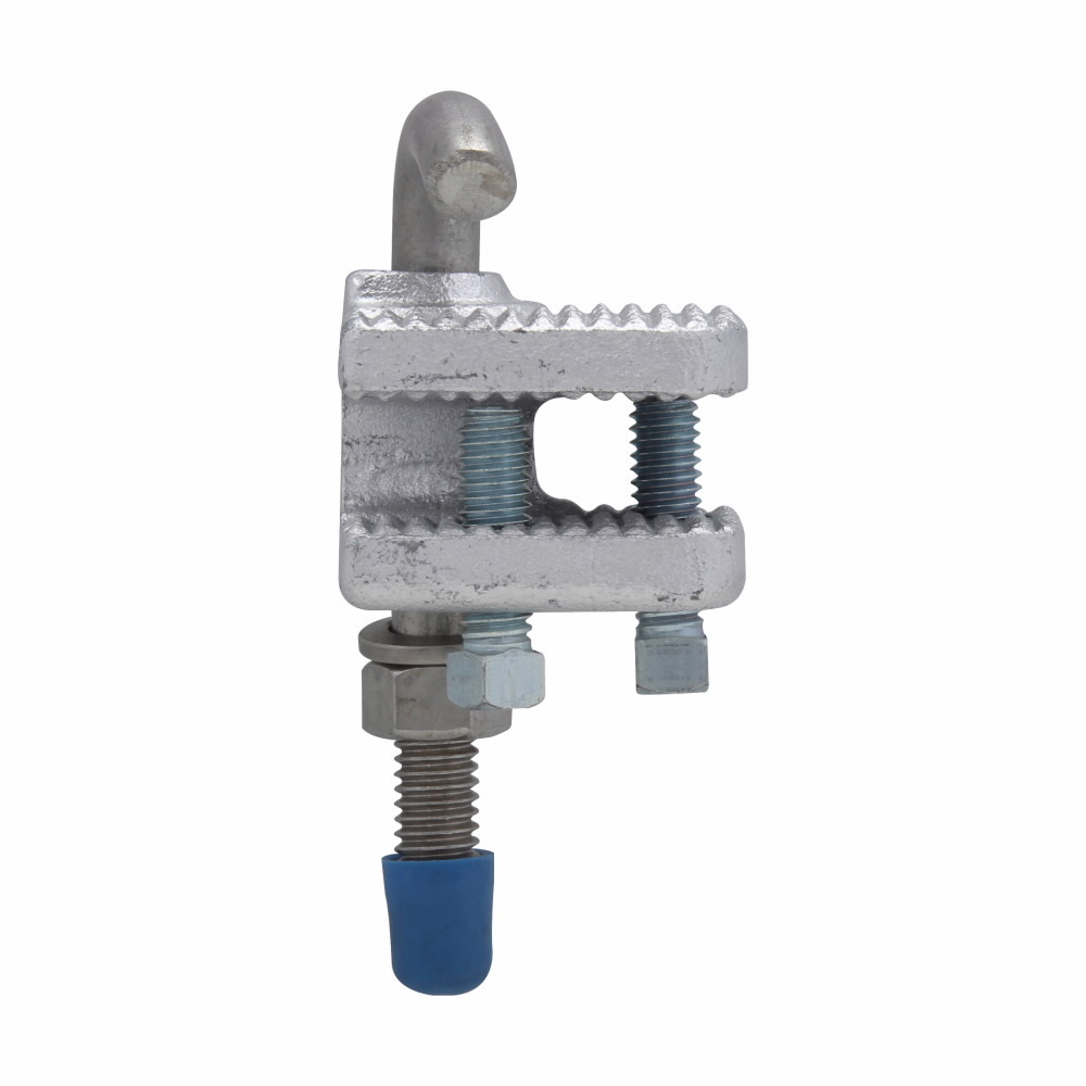 LCCF1 Conduit Clamp, 1/2 in Conduit, Cast Iron, Aluminum Acrylic Painted/Electro-Galvanized