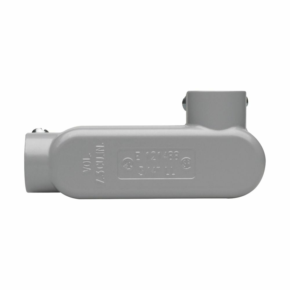 LL45MTC Condulet SnapPack Type LL Conduit Outlet Body With Cover and Neoprene Gasket, 1-1/4 in Hub, 5 Form, 35.8 cu-in Capacity, Die Cast Copper-Free Aluminum, Epoxy Powder Coated