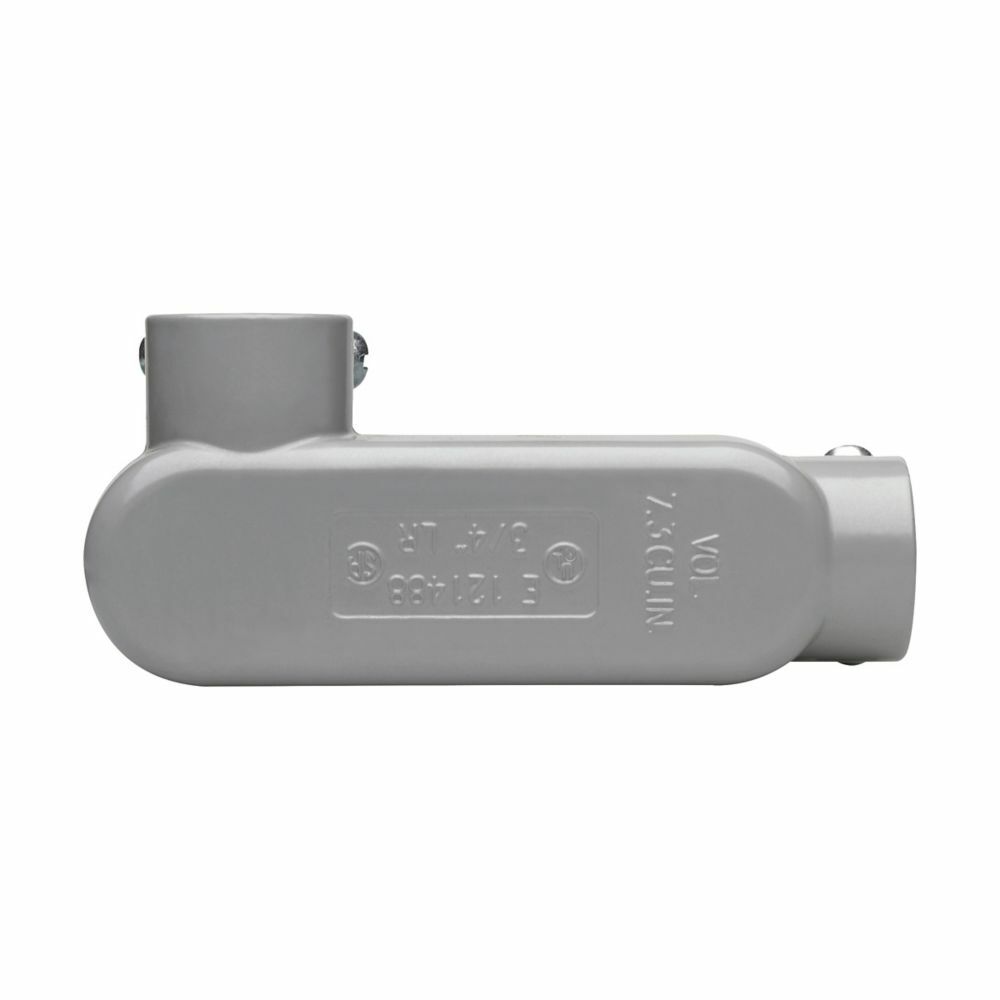 LR15MTC Condulet SnapPack Type LR Conduit Outlet Body With Cover and Neoprene Gasket, 1/2 in Hub, 5 Form, 4.35 cu-in Capacity, Die Cast Copper-Free Aluminum, Epoxy Powder Coated