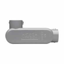 LR55MTC Condulet SnapPack Type LR Conduit Outlet Body With Cover and Neoprene Gasket, 1-1/2 in Hub, 5 Form, 35.8 cu-in Capacity, Die Cast Copper-Free Aluminum, Epoxy Powder Coated