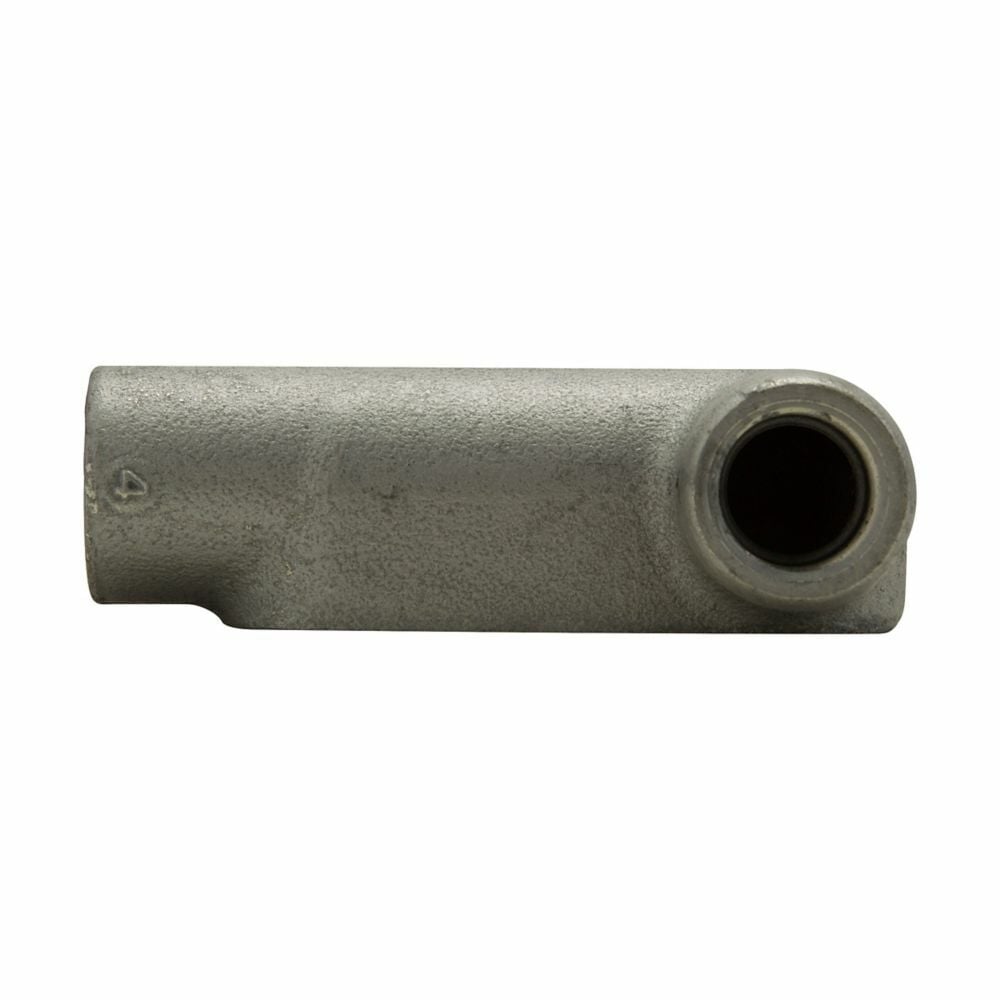 LR57SA Condulet Type LR Conduit Outlet Body, 1-1/2 in Hub, 7 Form, Copper-Free Aluminum, Aluminum Acrylic Painted/Electro-Galvanized