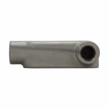 LR68 Condulet Type LR Conduit Outlet Body, 2 in Hub, 8 Form, Feraloy Iron Alloy, Aluminum Acrylic Painted/Electro-Galvanized