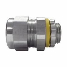 LT200GSA Liquidator Liquid Tight Non-Insulated Straight Conduit Connector, 2 in Trade, Copper-Free Aluminum, Natural