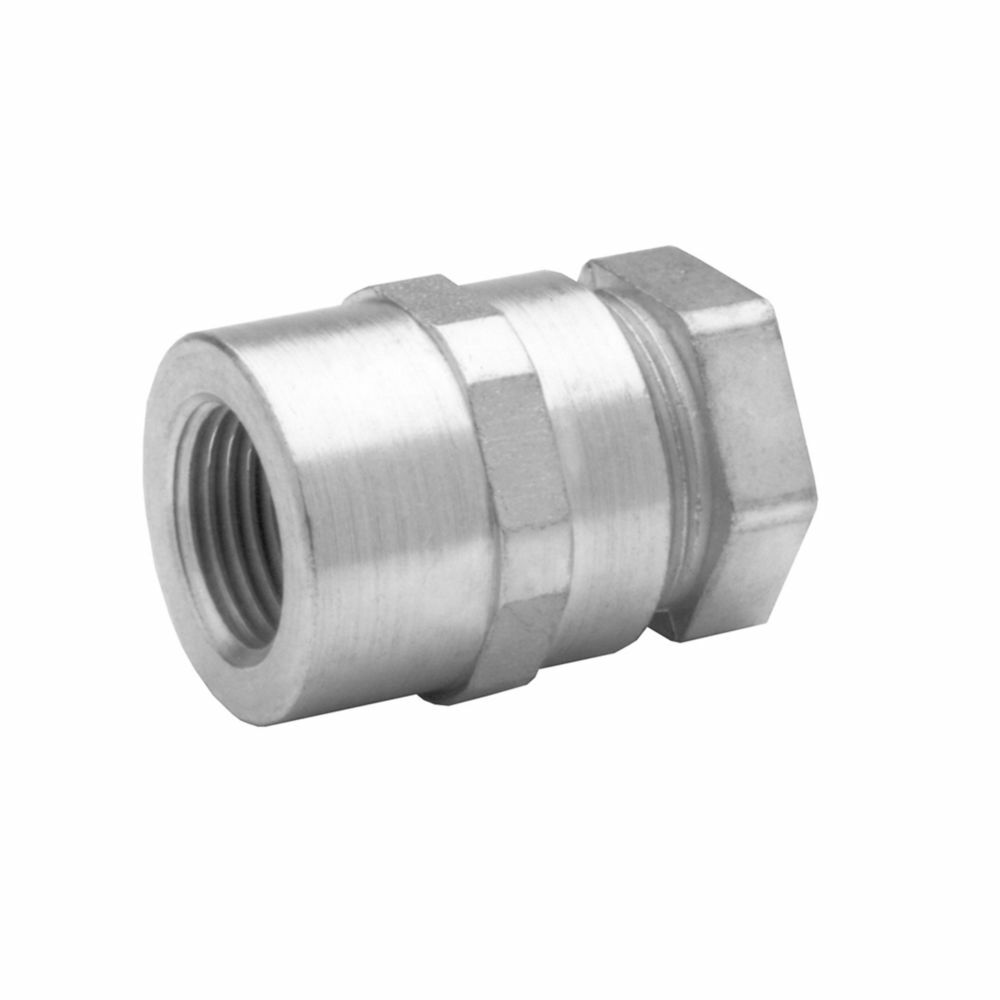 LTR100 Threaded Combination Coupling, 1 in, For Use With Flexible Metallic Conduit Fitting, Malleable Iron, Zinc Plated