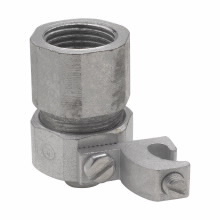 LTR125G Liquid Tight Combination Coupling, 1-1/4 in, For Use With Liquid Tight Conduit to Threaded Rigid/IMC/Flexible Metal Conduit, Die Cast Zinc, Natural