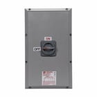 Eaton Crouse-Hinds series N2RS enclosed switch, 60A, With three-pole switch, Non-fused, 15 HP/30 HP/40 HP, Krydon fiberglass-reinforced polyester, Three-phase, 1-1/2", Factory sealed motor circuit switch, 240-600 Vac