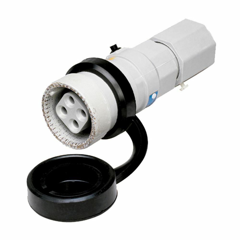 NPR10467 Arktite Grounding Style 2 Heavy Duty Non-Metallic Watertight Pin and Sleeve Mating Connector, 600 VAC/250 VDC, 100 A, 4 Poles, 3 Wires, Gray