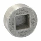 Eaton Crouse-Hinds series PLG conduit plug, Rigid/IMC, Steel, 1/2", Recessed