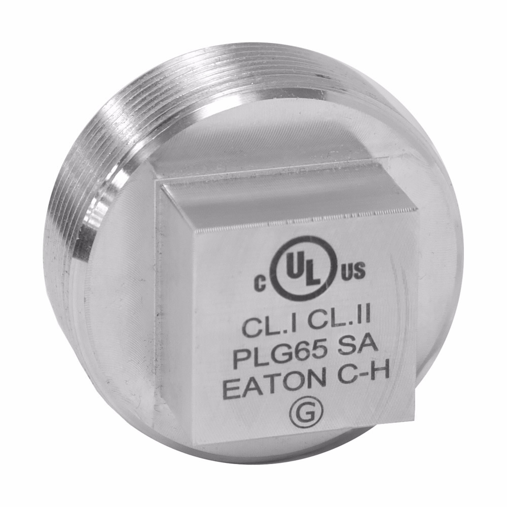 PLG15 Square Head Conduit Plug, 1/2 in, For Use With Threaded IMC/Rigid Conduit Hub, Steel, Chromate Treated Electro-Galvanized