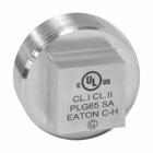 Eaton Crouse-Hinds series PLG conduit plug, Rigid/IMC, Steel, 1-1/2", Square head