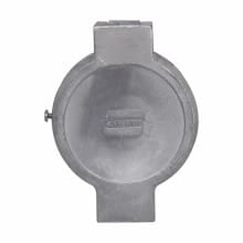 QE53 QE Watertight Spring Door Assembly, For Use With AR1021,1031,1032, 100/150 A Receptacles, Aluminum