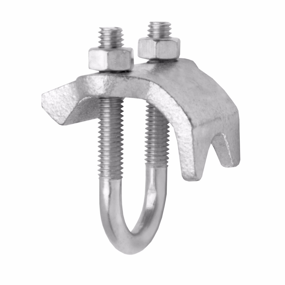 RAC75HD Right Angle Conduit Clamp, 3/4 in Conduit, 50 lb Load, Malleable Iron