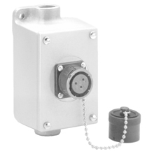 RPX117150P09A Ark-Trol Delayed Action Explosionproof Raintight Plug Connector, 480 VAC, 20 A, 5 Poles, 4 Wires