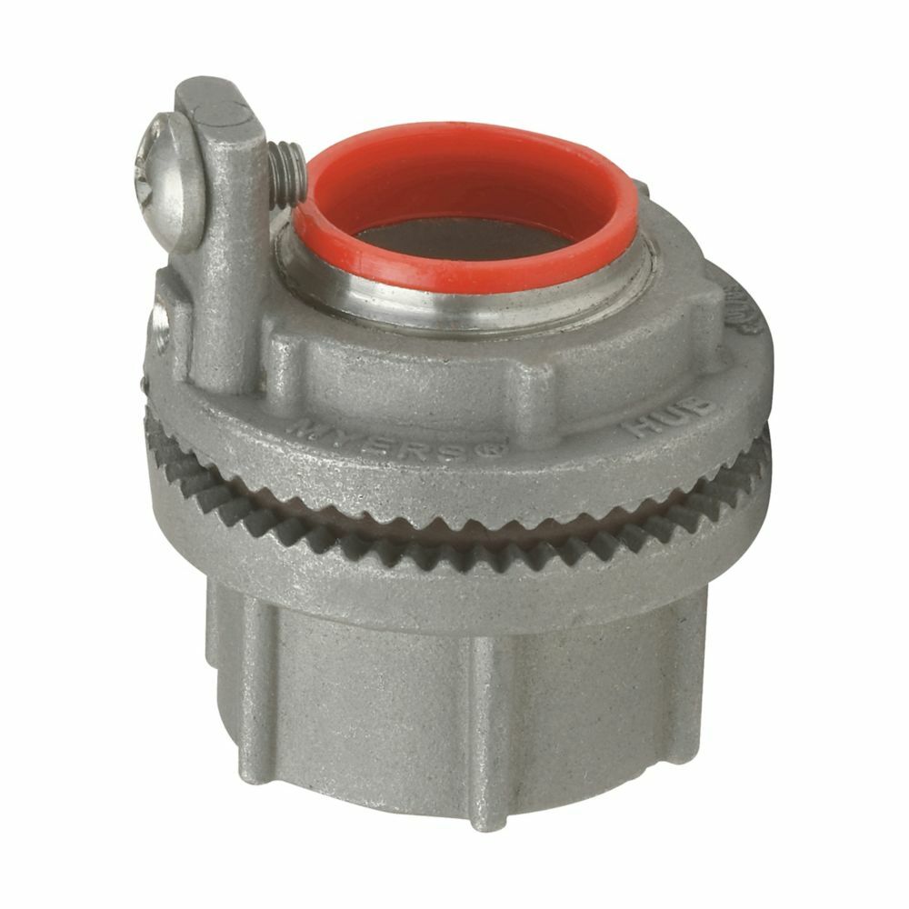 SSTG 2 Vibration Proof Ground Hub, 3/4 in Trade, 8 AWG Conductor, Thread Connection, 316 Stainless Steel