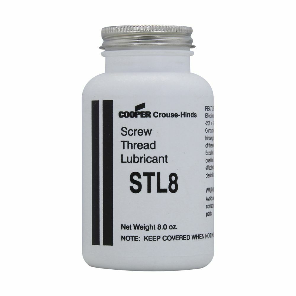 STL8 Thread Lubricant, 8 oz Can, Semi-Solid Form, Amber, 0.89
